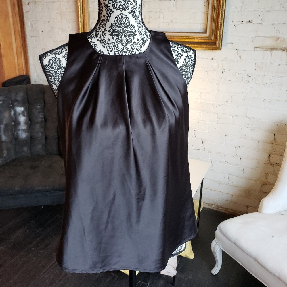 3 for $21 - Rafaella black silk tank
